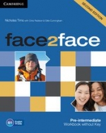 face2face Second edition Pre-intermediate Workbook without Key