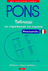 Pons таблици за спрежение на глаголи - италиански