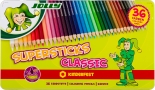 Цветни моливи JOLLY KINDERFEST CLASSIC, метална кутия<br>36 цвята
