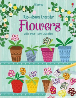 Flowers Rub-down transfer Book 