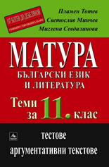 МАТУРА: Теми по български език и литература за 11. клас