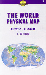 The World physical map 1 : 42 000 000