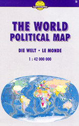 The World political map 1 : 42 000 000