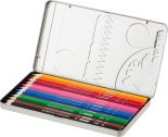 Цветни моливи JOLLY KINDERFEST CLASSIC, метална кутия<br>12 цвята