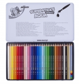 Акварелни моливи JOLLY KINDERFEST AQUA, метална кутия<br>36 цвята