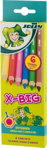 Цветни моливи JOLLY X-BIG<br>6 цвята